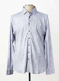 Chemise manches longues coupe cintrée gris DESOTO homme