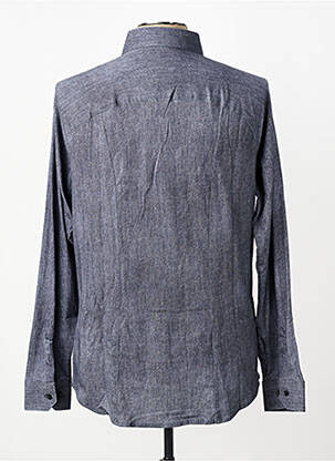 Chemise manches longues coupe cintrée gris fonce DESOTO homme