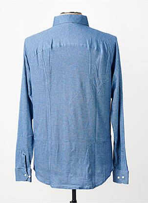 Chemise manches longues coupe cintrée bleu DESOTO homme