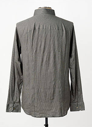 Chemise manches longues coupe cintrée gris DESOTO homme