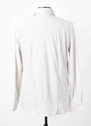Chemise manches longues coupe cintrée beige DESOTO homme