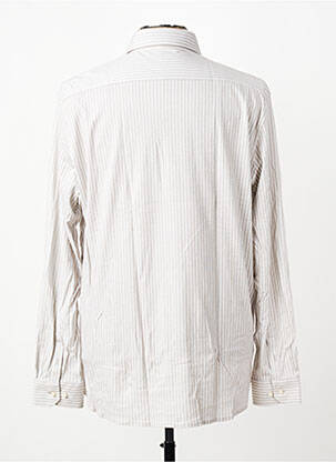 Chemise manches longues coupe cintrée beige DESOTO homme