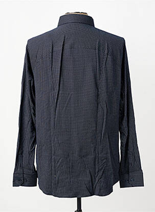 Chemise manches longues imprimé fantaisie bleu DESOTO homme