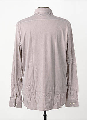 Chemise manches longues imprimé fantaisie marron DESOTO homme