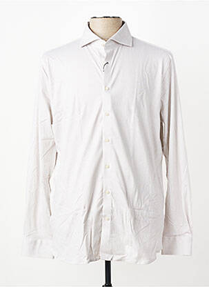 Chemise manches longues imprimé fantaisie beige DESOTO homme