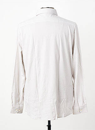 Chemise manches longues imprimé fantaisie beige DESOTO homme