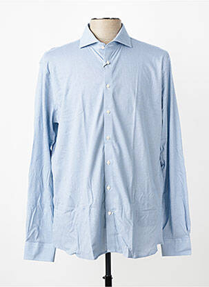 Chemise manches longues imprimé fantaisie bleu DESOTO homme