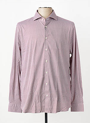 Chemise manches longues imprimé fantaisie rouge DESOTO homme