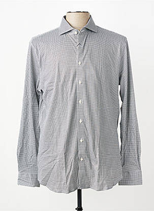 Chemise manches longues coupe cintrée noir DESOTO homme