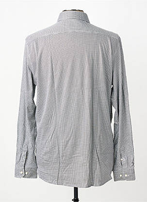 Chemise manches longues coupe cintrée noir DESOTO homme