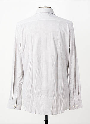 Chemise manches longues coupe cintrée beige DESOTO homme
