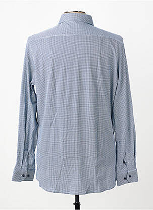 Chemise manches longues coupe cintrée bleu DESOTO homme