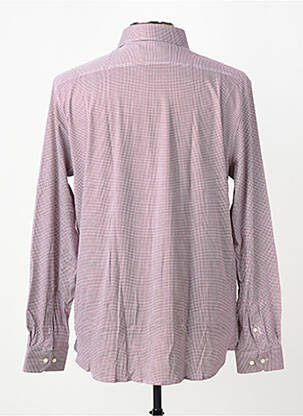 Chemise manches longues coupe cintrée rouge DESOTO homme