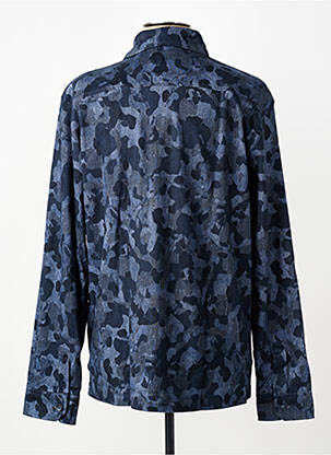Chemise manches longues poches bleu DESOTO homme