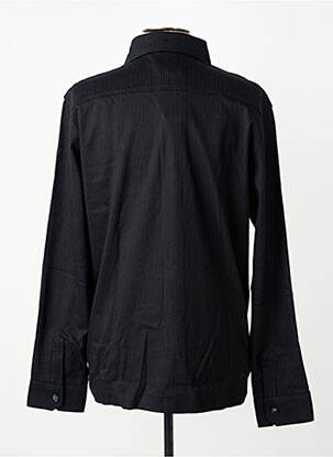 Chemise manches longues coupe droite noir DESOTO homme