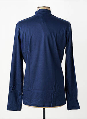 Sous-pull stretch manches longues bleu DESOTO homme