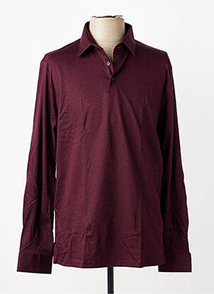 Polo manches longues manches longues rouge DESOTO homme