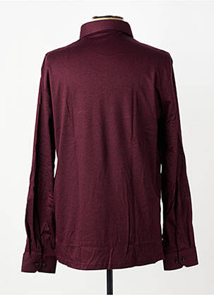 Polo manches longues manches longues rouge DESOTO homme