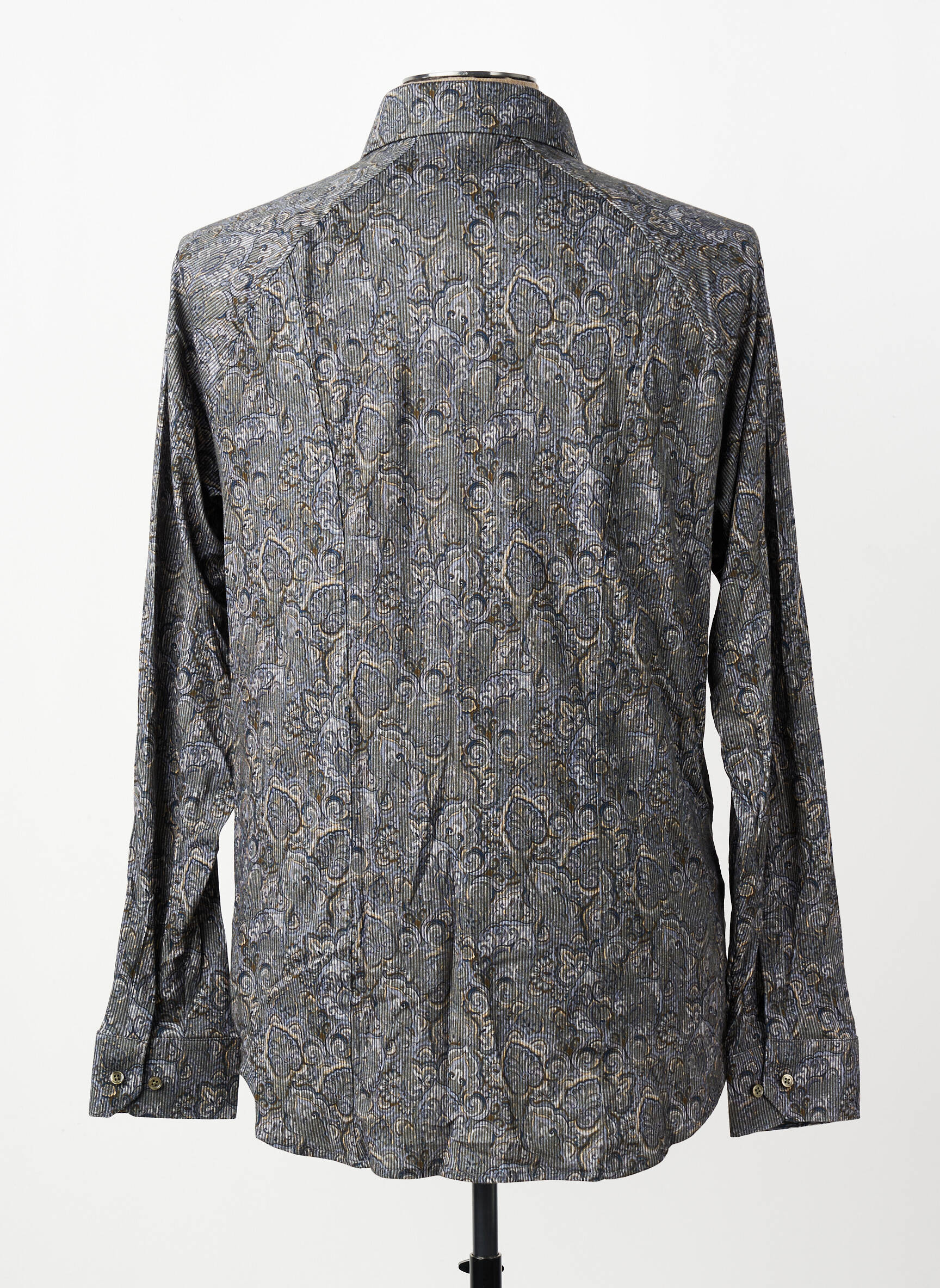 Chemise manches longues imprimé fantaisie vert DESOTO homme
