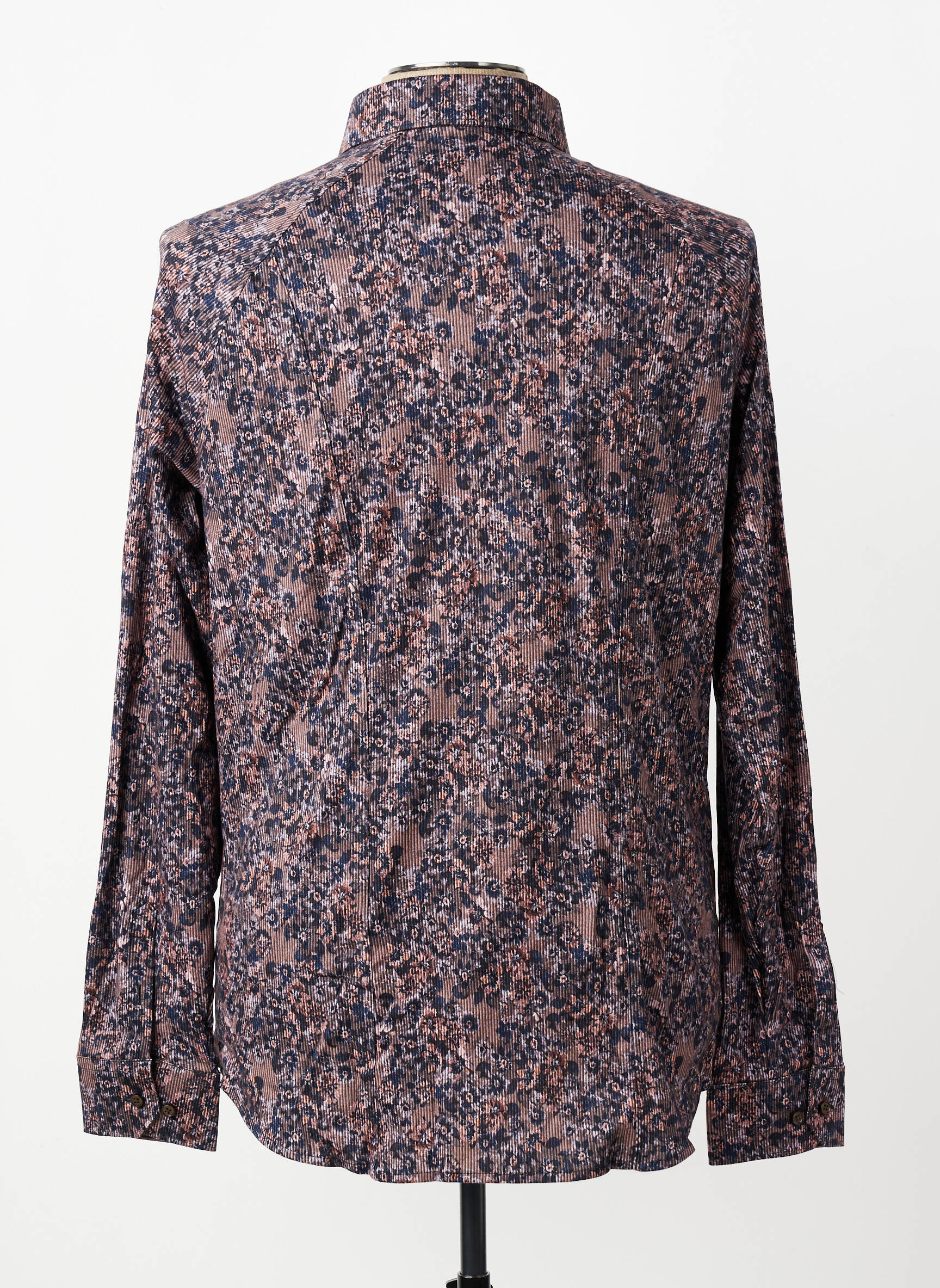 Chemise manches longues coupe cintrée marron DESOTO homme