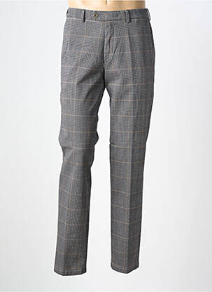 Pantalon chino tissage popeline taille normale gris MEYER homme