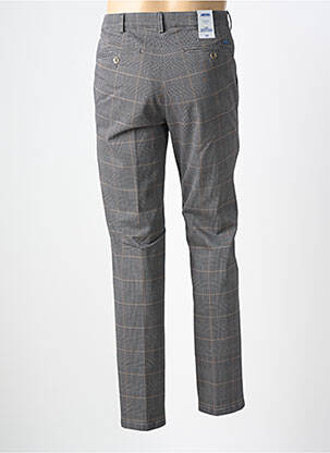 Pantalon chino tissage popeline taille normale gris MEYER homme