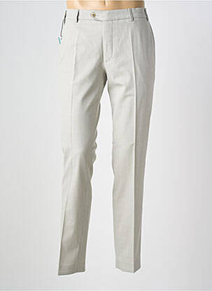 Pantalon chino tissage chiné taille normale beige MEYER homme