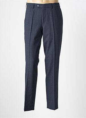 Pantalon chino tissage popeline taille normale bleu MEYER homme