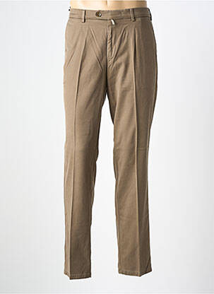 Pantalon chino tissage popeline taille normale beige MEYER homme