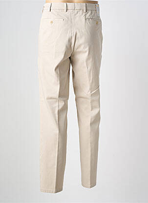 Pantalon chino tissage popeline taille normale beige MEYER homme