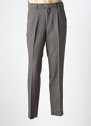 Pantalon chino tissage chiné taille normale gris MEYER homme