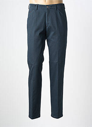 Pantalon chino tissage popeline taille normale bleu MEYER homme