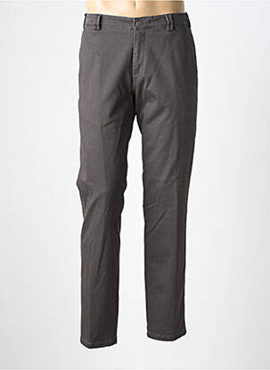 Pantalon chino tissage popeline taille normale gris MEYER homme