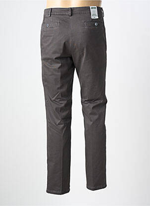 Pantalon chino tissage popeline taille normale gris MEYER homme