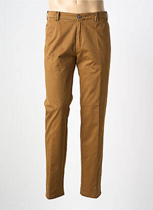 Pantalon chino tissage popeline taille normale marron MEYER homme