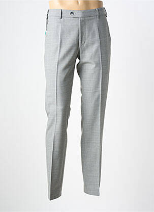 Pantalon chino tissage chiné taille normale gris MEYER homme