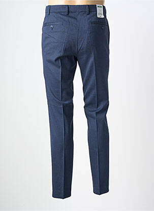 Pantalon chino tissage chiné taille normale bleu MEYER homme