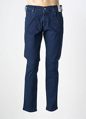 Jeans coupe slim tissage brut taille normale bleu MEYER homme