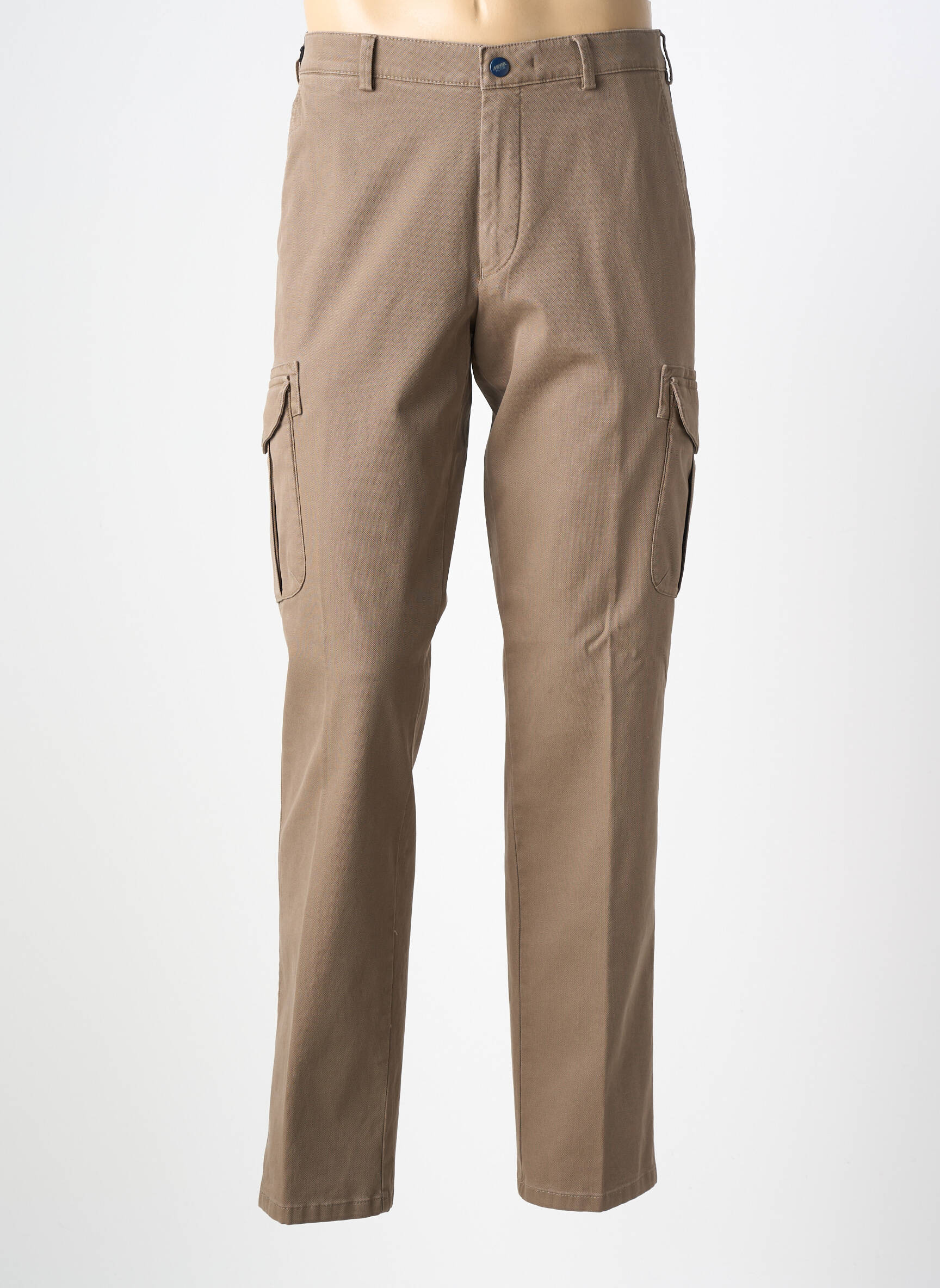 Pantalon cargo poches taille normale beige MEYER homme