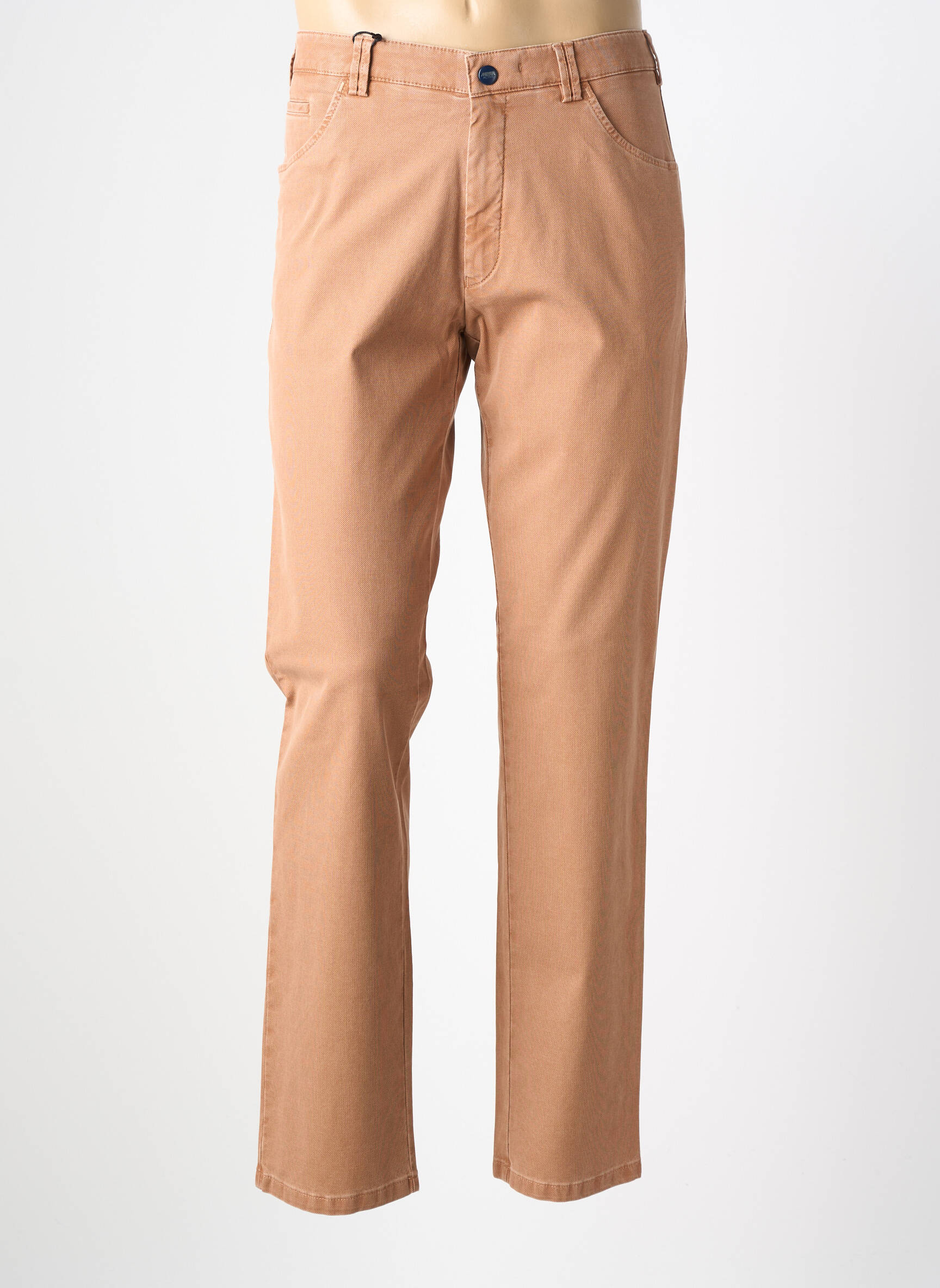 Pantalon chino stretch taille normale rose MEYER homme