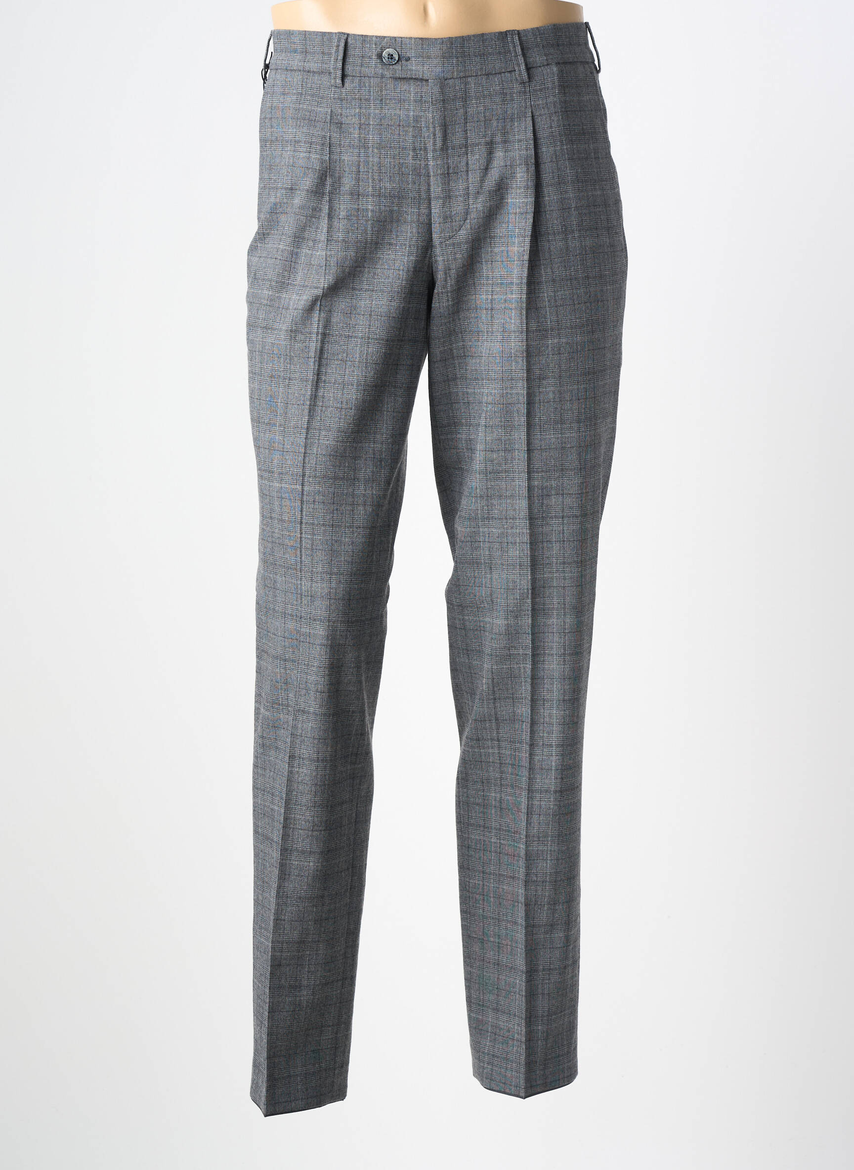 Pantalon chino tissage popeline taille normale gris MEYER homme