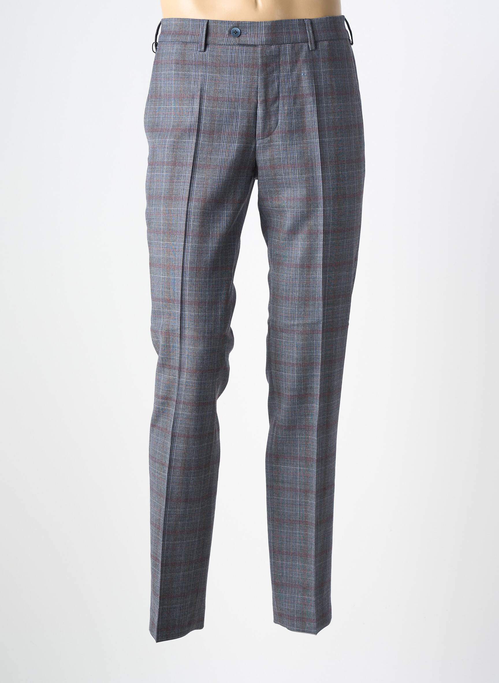 Pantalon chino tissage popeline taille normale gris MEYER homme