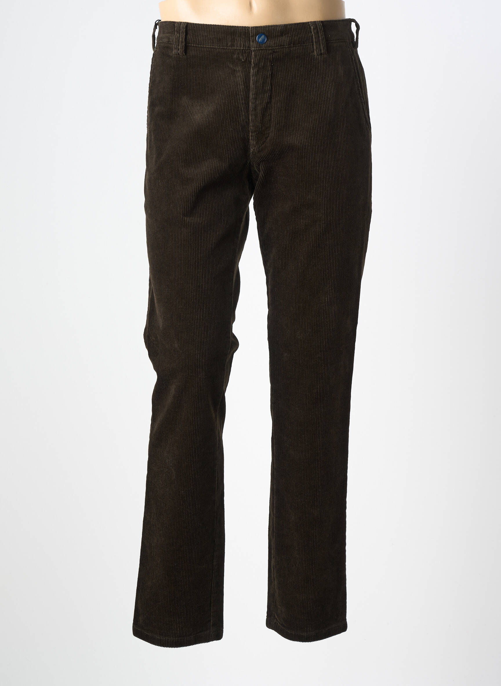 Pantalon chino poches taille normale marron MEYER homme