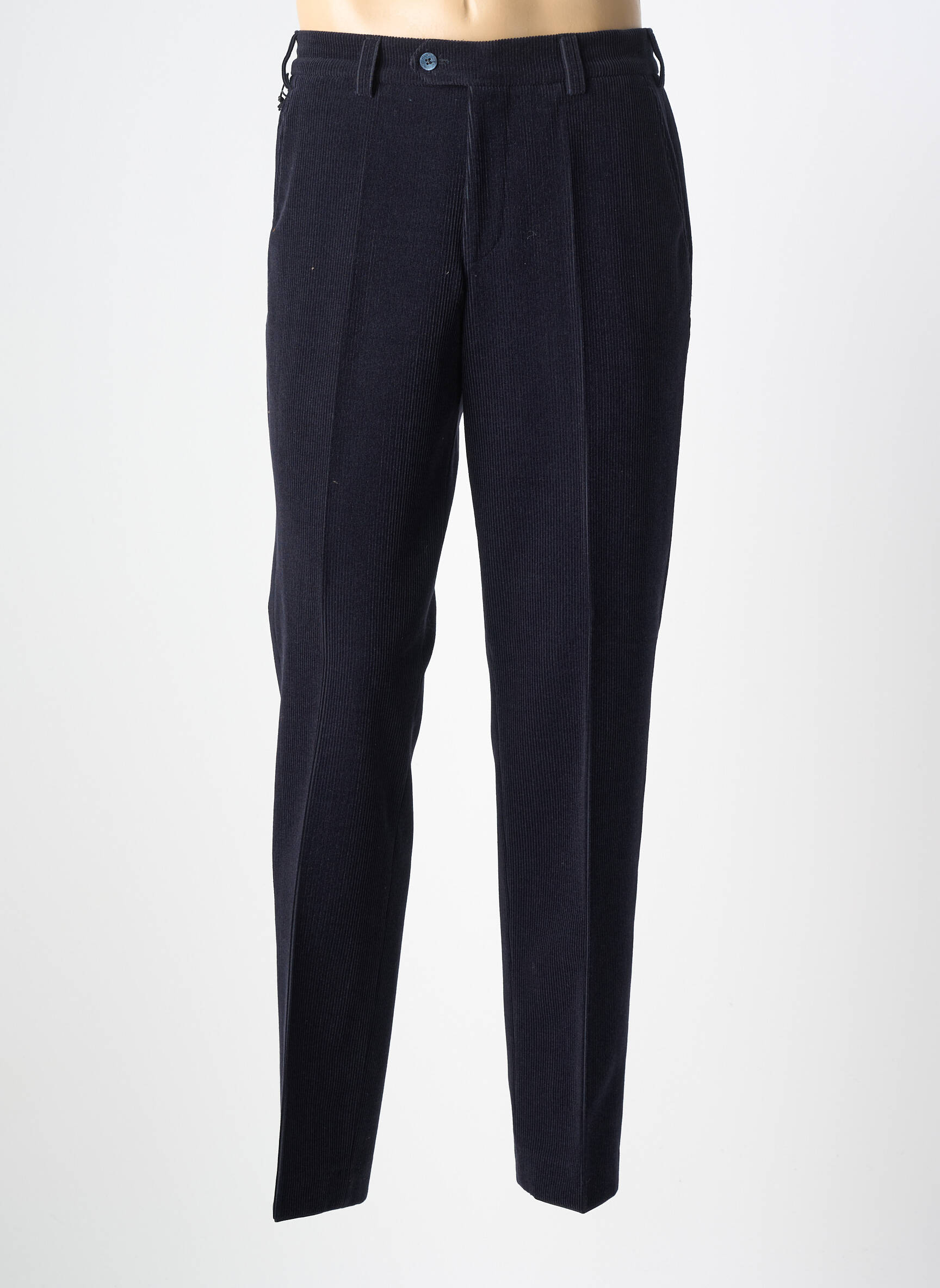 Pantalon chino poches taille normale bleu MEYER homme