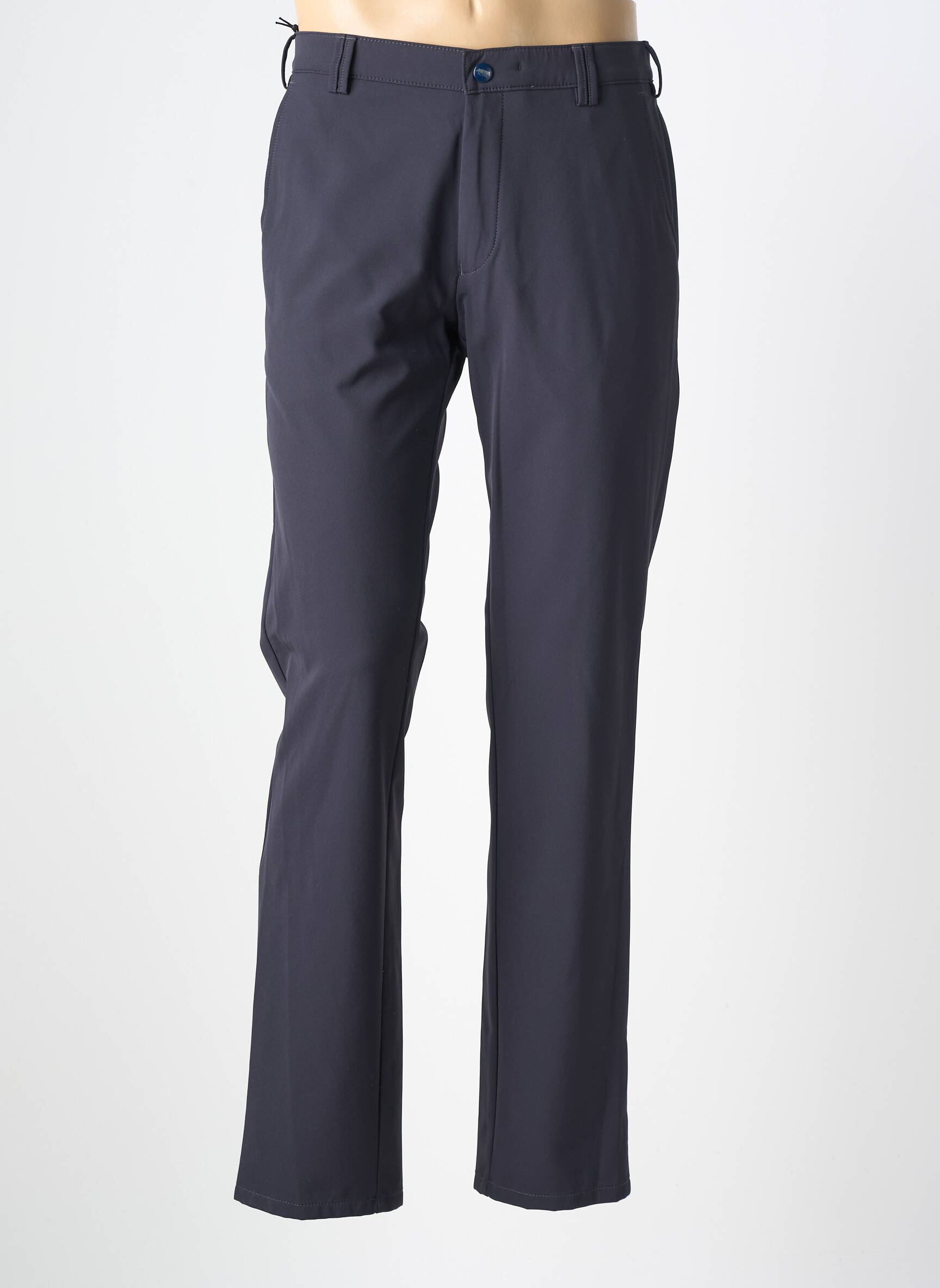 Pantalon chino tissage popeline taille normale bleu MEYER homme