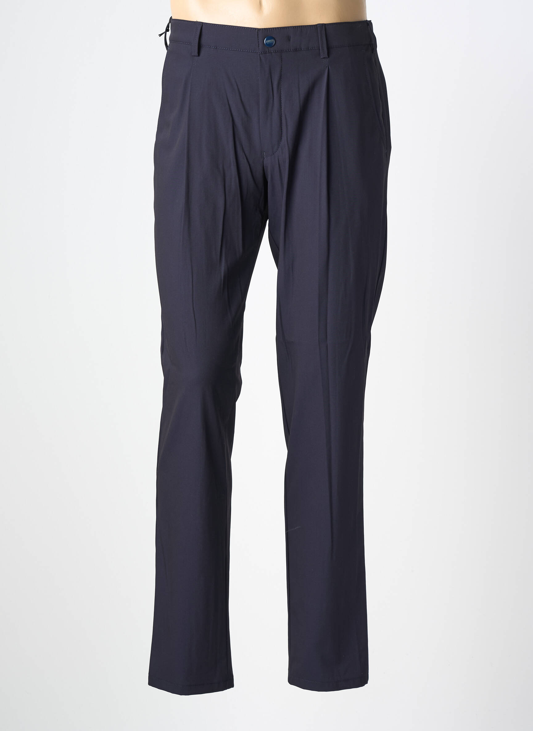 Pantalon chino tissage popeline taille normale bleu MEYER homme