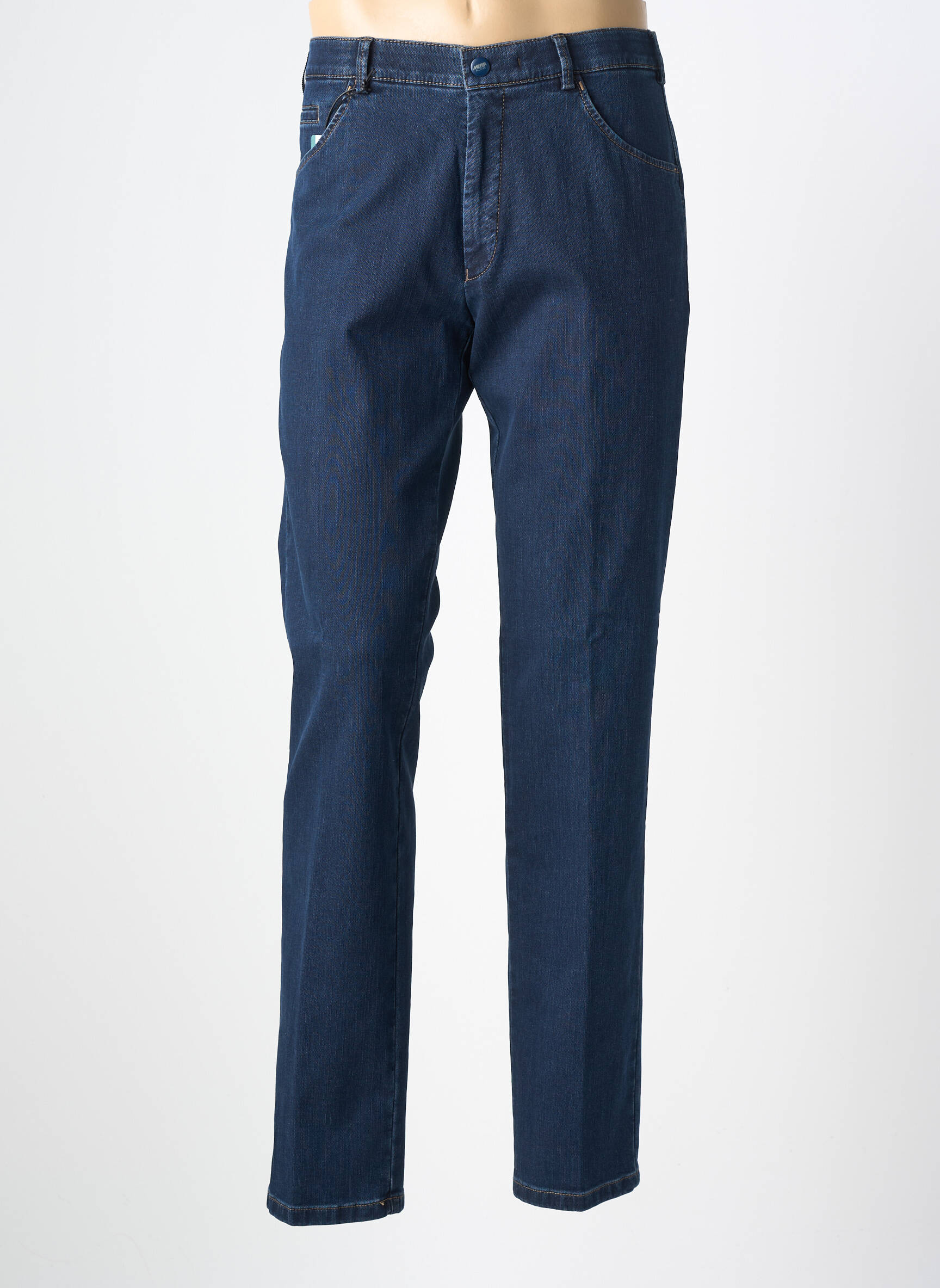 Pantalon chino poches taille normale bleu MEYER homme