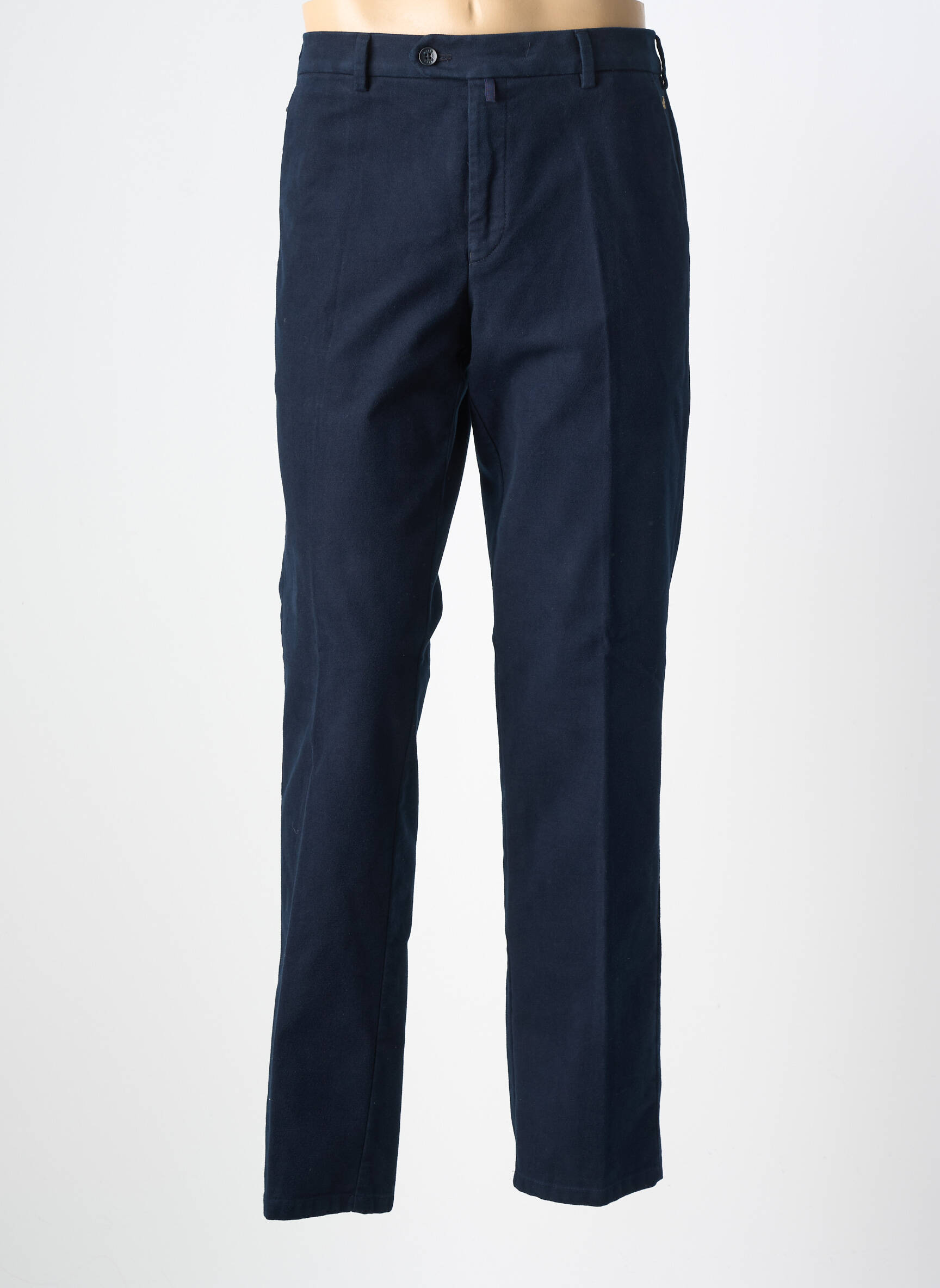 Pantalon chino poches taille normale bleu MEYER homme