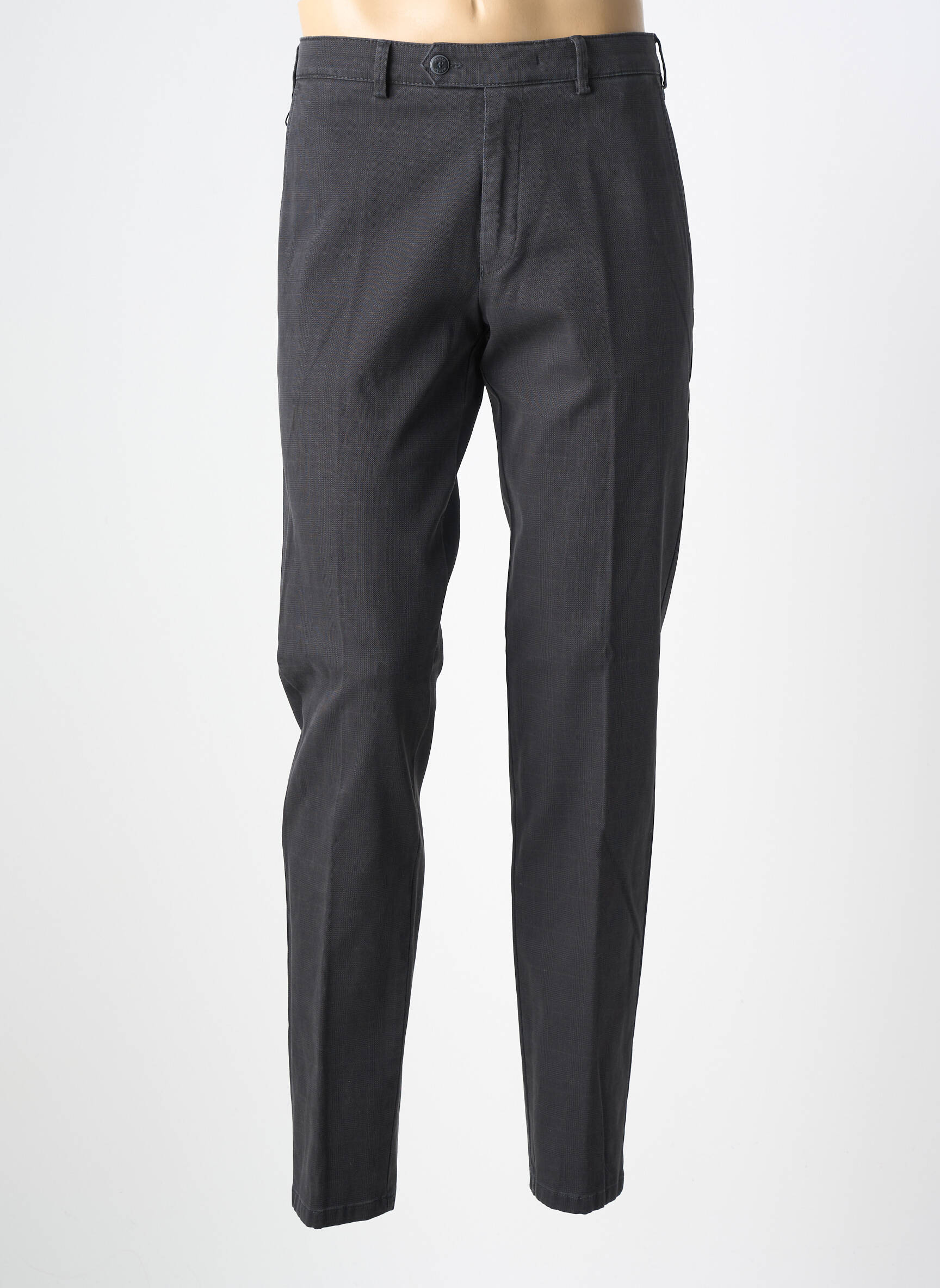 Pantalon chino tissage popeline taille normale gris MEYER homme