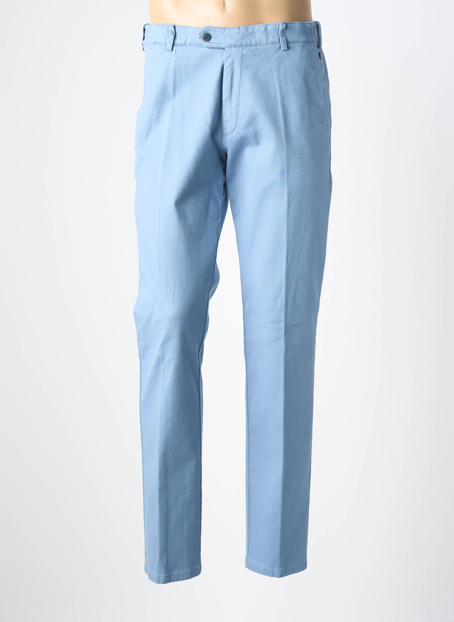 Pantalon chino poches taille normale bleu MEYER homme